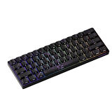 AKKO MONSGEEK FUN60 Max Shine-Through Black Hall Effect Manyetik Switch ARGB Kablosuz Hotswap Mekanik Gaming Klavye