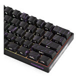 AKKO MONSGEEK FUN60 Max Shine-Through Black Hall Effect Manyetik Switch ARGB Kablosuz Hotswap Mekanik Gaming Klavye