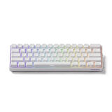 AKKO MONSGEEK FUN60 Max Shine-Through White Hall Effect Manyetik Switch ARGB Kablosuz Hotswap Mekanik Gaming Klavye