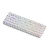 AKKO MONSGEEK FUN60 Max Shine-Through White Hall Effect Manyetik Switch ARGB Kablosuz Hotswap Mekanik Gaming Klavye