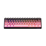 AKKO MONSGEEK FUN60 Max Shine-Through Black-Pink Gradient Hall Effect Manyetik Switch ARGB Kablosuz Hotswap Mekanik Gaming Klavye