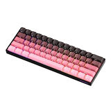 AKKO MONSGEEK FUN60 Max Shine-Through Black-Pink Gradient Hall Effect Manyetik Switch ARGB Kablosuz Hotswap Mekanik Gaming Klavye