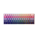 AKKO MONSGEEK FUN60 Max Shine-Through Phantom Pink Hall Effect Manyetik Switch ARGB Kablosuz Hotswap Mekanik Gaming Klavye