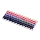 AKKO MONSGEEK FUN60 Max Shine-Through Phantom Pink Hall Effect Manyetik Switch ARGB Kablosuz Hotswap Mekanik Gaming Klavye