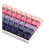 AKKO MONSGEEK FUN60 Max Shine-Through Phantom Pink Hall Effect Manyetik Switch ARGB Kablosuz Hotswap Mekanik Gaming Klavye