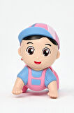 Sevimli Emekleyen Bebek (Mavi ve Pembe)