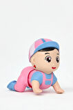 Sevimli Emekleyen Bebek (Mavi ve Pembe)