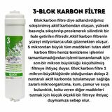 İhlas Aura Cebilon Silver Su Arıtma Cihazı Uyumlu 3lü Filtre Set (6 Adet Dirsek Hediyeli)