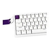EPOMAKER HE68 White Purple Hall Effect Magnetic Pink Manyetik Switch RGB Hotswap Mekanik Gaming Klavye