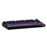 EPOMAKER HE75 Mag Black Purple Hall Effect Gateron Magnetic White Manyetik Switch RGB Kablosuz Hotswap Mekanik Gaming Klavye