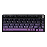 EPOMAKER HE75 Mag Black Purple Hall Effect Gateron Magnetic White Manyetik Switch RGB Kablosuz Hotswap Mekanik Gaming Klavye