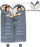 Naturehike Y150L Zarf Tarzı Kapüşonlu Pamuklu Uyku Tulumu -6°C MAVİ-Right