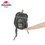 Naturehike Y150L Zarf Tarzı Kapüşonlu Pamuklu Uyku Tulumu -6°C YEŞİL-Left