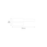 Niimbot T25*38+40 100 adet Kablo için Beyaz Etiket (B1,B21S,B3S)