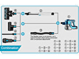 INSE S63 Cordless Vacuum Cleaner Şarjlı Dikey Süpürge Mavi