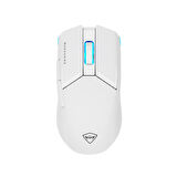 Machenike M7 Pro Dual-Mode 3104 Beyaz Ultralight 74Gr RGB Gaming Mouse