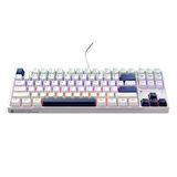 Machenike K500B-B87 Kablolu Red Switch RGB Beyaz İngilizce Gaming Klavye