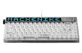 Machenike KT68 Kablolu Crystal Tactile Switch LCD RGB Beyaz İngilizce Gaming Klavye