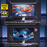 Vankyo Aurzen Boom 3 4K Android TV Projeksiyon Cihazı +Auto Focus+Auto Keystone+6G WiFi+5.2 Bluetooth+300 İnç Yansıtma+36W HiFi Dolby Ses Sistemi Gold - PS5/PS4/XBOX/HDMI
