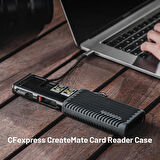 PGYTECH CreateMate CFexpress Type B/SD Kart Okuyucu Kutusu (Klasik Siyah)