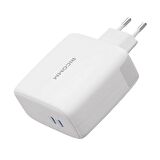 Ricomm 100W GaN 2 Portlu USB-C Şarj Aleti QC5.0 PD Type-C Hızlı Şarj Cihazı + 100W Şarj Kablosu