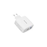 Ricomm 140W GaN 3 Portlu USB-C + USB-A Şarj Aleti QC5.0 PD3.1 Destekli Type-C Hızlı Şarj Cihazı