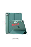 iPad 11. Nesil A16 2025 Uyumlu 10.9 inç Standlı Katlanabilir Fuchsia Smart Cover Tablet Kılıfı