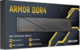 Hiksemi Armor Black HSC408U36D2 8GB DDR4 3600Mhz UDIMM Soğutuculu Gaming Ram