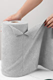 Çok Amaçlı Rulo Mikrofiber Temizlik Bezi 30x30 40 Yapraklı Gri