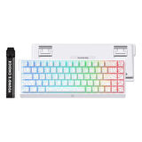 MCHOSE Ace68 E-sport White Topographic %65 Hall Effect Uranus Manyetik Switch eSports RGB Hotswap Mekanik Gaming Klavye (MC-Ace68-16)