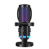 BOYA CastMic G40B RGB Aydınlatmalı Gürültü Engellemeli USB Mikrofon ve Boom Arm Set