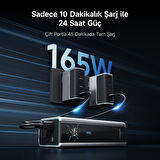 CUKTECH 15 Ultra Powerbank 20000 mAh | 210 W Toplam Çıkış Gücü | 140 W PD3.1 Tek Port | 165 W Kendi Şarj (Beast Mode) | TFT Ekranlı – Laptop, MacBook, iPhone, Samsung ile Uyumlu