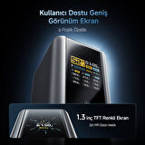 CUKTECH 15 Ultra Powerbank 20000 mAh | 210 W Toplam Çıkış Gücü | 140 W PD3.1 Tek Port | 165 W Kendi Şarj (Beast Mode) | TFT Ekranlı – Laptop, MacBook, iPhone, Samsung ile Uyumlu