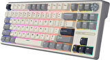 Royal Kludge R87 Pro Beyaz/Gri TKL Kablolu US Gaming Klavye