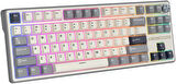 Royal Kludge R87 Pro Beyaz/Gri TKL Kablolu US Gaming Klavye