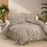 Keep London Home Series Natural Cotton(Doğal Pamuk) Tek Kişilik Nevresim Takımı-Bej