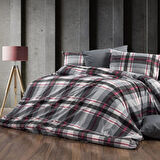 Keep London Home Series Natural Cotton(Doğal Pamuk) Tek Kişilik Nevresim Takımı-Gri