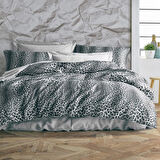 Keep London Home Series Natural Cotton(Doğal Pamuk) Tek Kişilik Nevresim Takımı-Leopar Gri