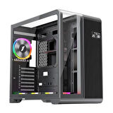 ONTECH - 1st Player Rt7 Siyah Dıgıtal 850w 80+ Gold Full Modüler 4x12cm Argb 3 Taraflı Temperli Cam Usb 3.0 - Type C Atx Kasa