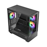 1st Player Mıku Mi5 Siyah 750w 80+ Atx 3.1 Sılver Argb 6x12cm Fan Temperli Cam Usb 3.0 M-atx Kasa