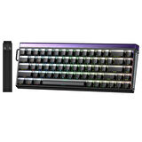 Aula Hero 68 He Manyetik Klavye Rapid Trigger Jade King Switch 8000Hz RGB Neon TKL Hot Swap Oyuncu Klavyesi Siyah