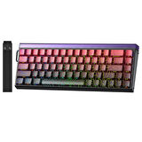 Aula Hero 68 He Manyetik Klavye Rapid Trigger Dragon King Switch 8000Hz RGB Neon TKL Hot Swap Oyuncu Klavyesi Kırmızı