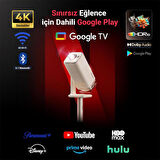 Vankyo Aurzen Boom Air Android Google TV 4K Destekli Projeksiyon Cihazı +HDR10+ToF Auto Focus+Auto Keystone+6G WiFi+6.1BT+Dolby Ses Sistemi+Powerbank Desteği - PS5/PS4/XBOX