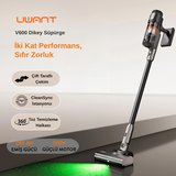 600W Motor Gücüne Sahip Otomatik Gri Dikey Süpürge V600