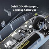 Zhltools X5 Kablosuz Fare, Şarj Edilebilir Sessiz Kullanım 2.4G Transparan USB Mouse