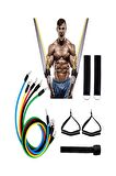 11 Parça Deluxe Profesyonel Direnç Lastiği Seti Latex Premium Kalite Fitness Kondisyon Direnç Lastik