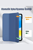 iPad 11. Nesil A16 2025 Uyumlu 10.9 inç Standlı Katlanabilir Fuchsia Smart Cover Tablet Kılıfı