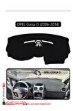 Opel Corsa D (2006-2014) Torpido Koruma  Halısı -  Siyah Kenar