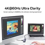 Baseus 100W 7in1 Çevirici Çoğaltıcı Adaptör, 3x USB, 2x Type C, 1x 60Hz HDMI, 1x RJ45, 1x TF-SD Girişli HUB