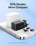 Baseus Süper Hızlı GAN 5 Pro Teknolojili 2x Type Girişli 40W Şarj Adaptörü, Akım ve Isı Korumalı Şarj Başlığı